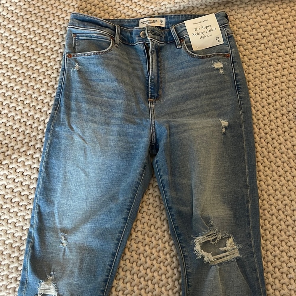 NWT distressed denim